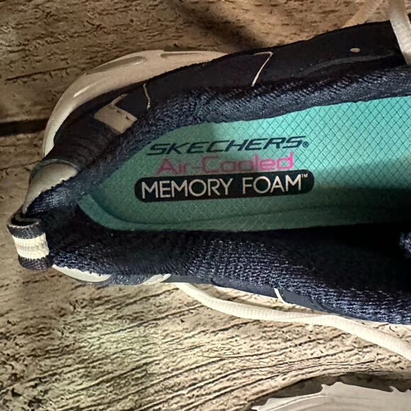 Sketcher Air-Cooled memory Foam Navy Blue Women's Sneakers, Size 6, Pre-owned - Picture 6 of 7